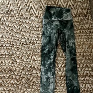 lululemon athletica green diamond die petit leggings